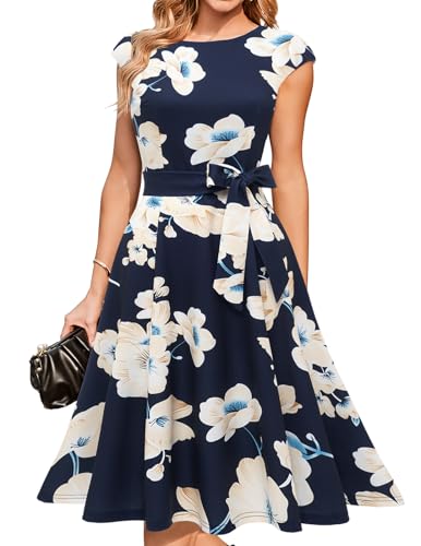 DRESSTELLS Women's Cocktail Dress (Tea Length)