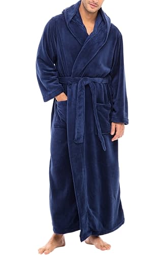 Alexander Del Rossa Hooded Robe (Navy)