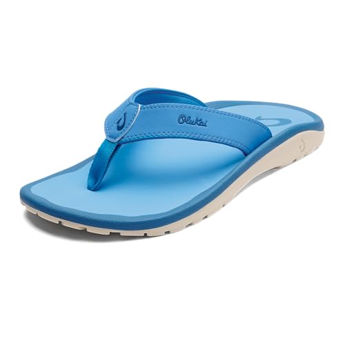 OLUKAI Ohana Men's Beach Sandals, Water Resistant Flip Flops, Arch Support & Comfort Fit, Lightweight & Durable, Enhanced Grip & Traction
