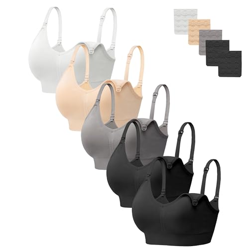 HBselect Women Maternity Bras 5 Pack