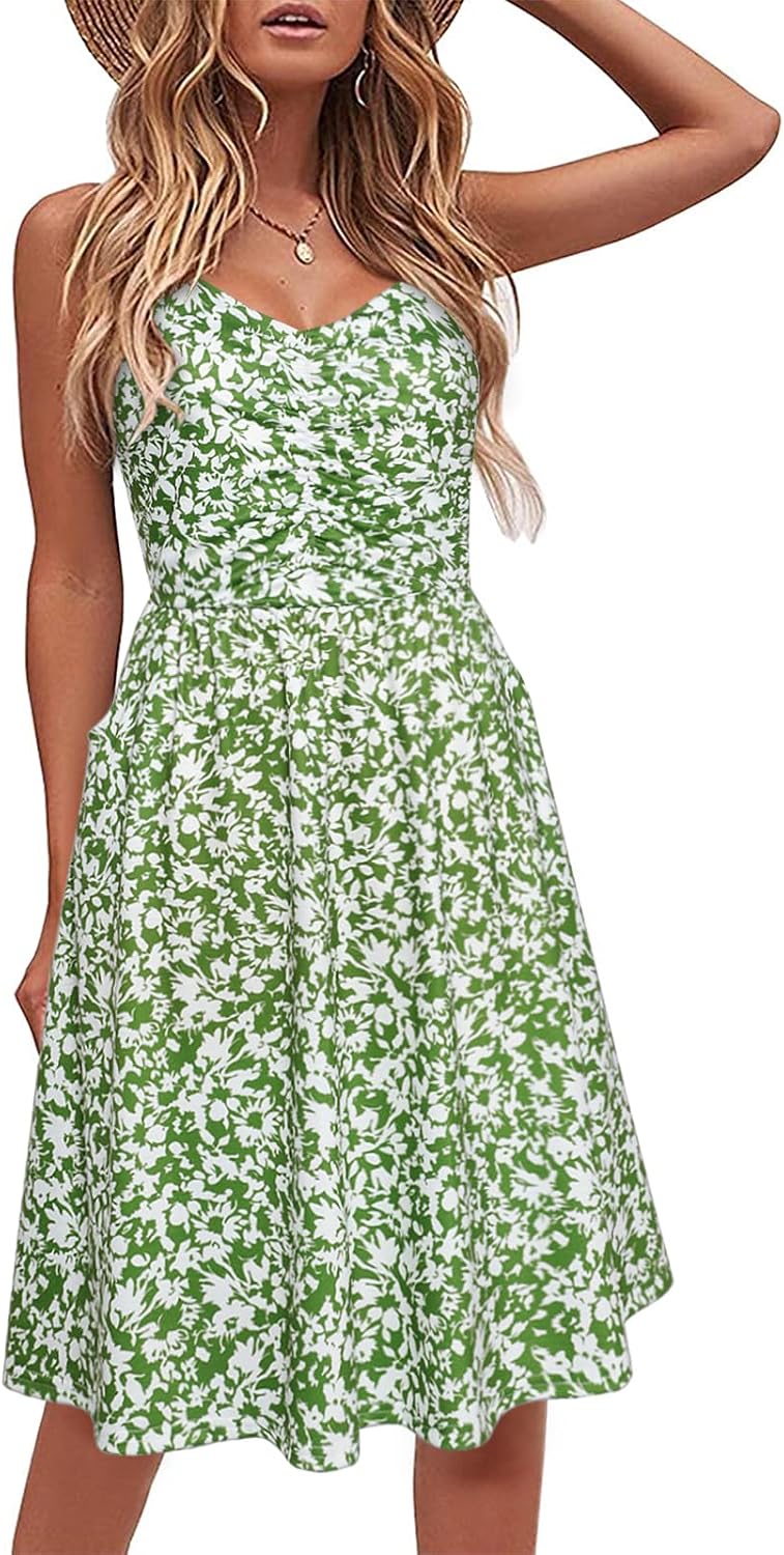 YATHON Spaghetti-Strap Dress