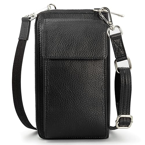 BULL GUARD Crossbody Leather Wallet Phone Purse
