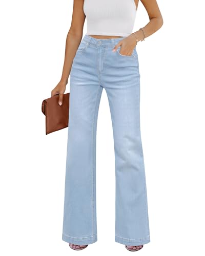 GRAPENT Womens Flare Jeans High Waisted (B0CTFJMFWC)