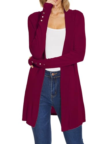 Spicy Sandia Women's Cardigan Sweaters Long Dressy Casual Lightweight Open Front Knit Cardigans for Spring Early Fall