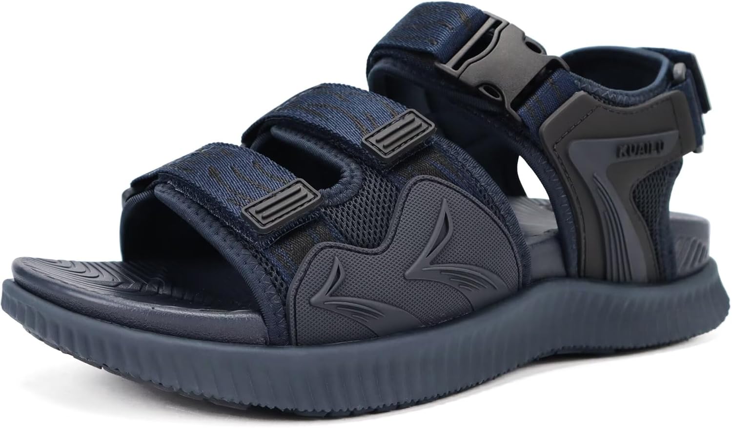 KuaiLu Mens Hiking Sandals with Arch Support Orthopedic Walking Recovery Sandals for Plantar Fasciitis Open Toe Summer Athletic Sport Comfortable Cushion Breathable Outdoor Water Sandals Size7-13