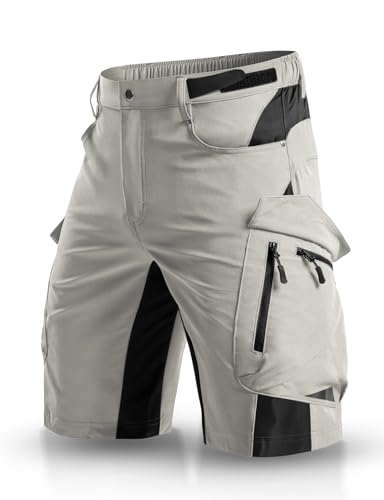 XKTTAC Men's Outdoor Quick Dry Lightweight Stretchy Shorts for Hiking, Tactical, Camping, Travel with 6 Pockets