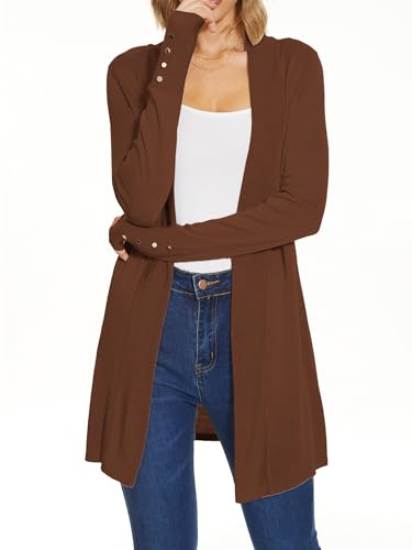Spicy Sandia Women's Cardigan Sweaters Long Dressy Casual Lightweight Open Front Knit Cardigans for Spring Early Fall