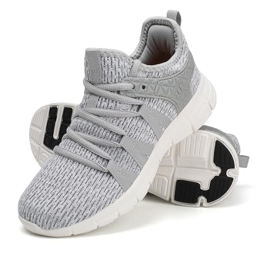 INZCOU Running Shoes Lightweight Tennis Shoes Non Slip Gym Workout Shoes Breathable Mesh Walking Sneakers