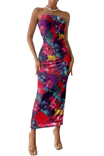 PRETTYGARDEN Strapless Tube Maxi