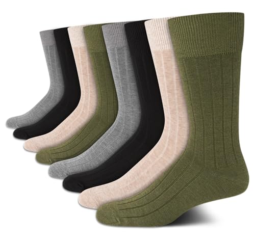 Calvin Klein Mens Dress Socks - 8 Pack