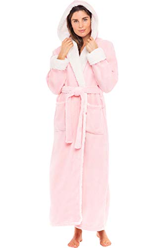 Alexander Del Rossa Sherpa Robe (Rose Quartz)