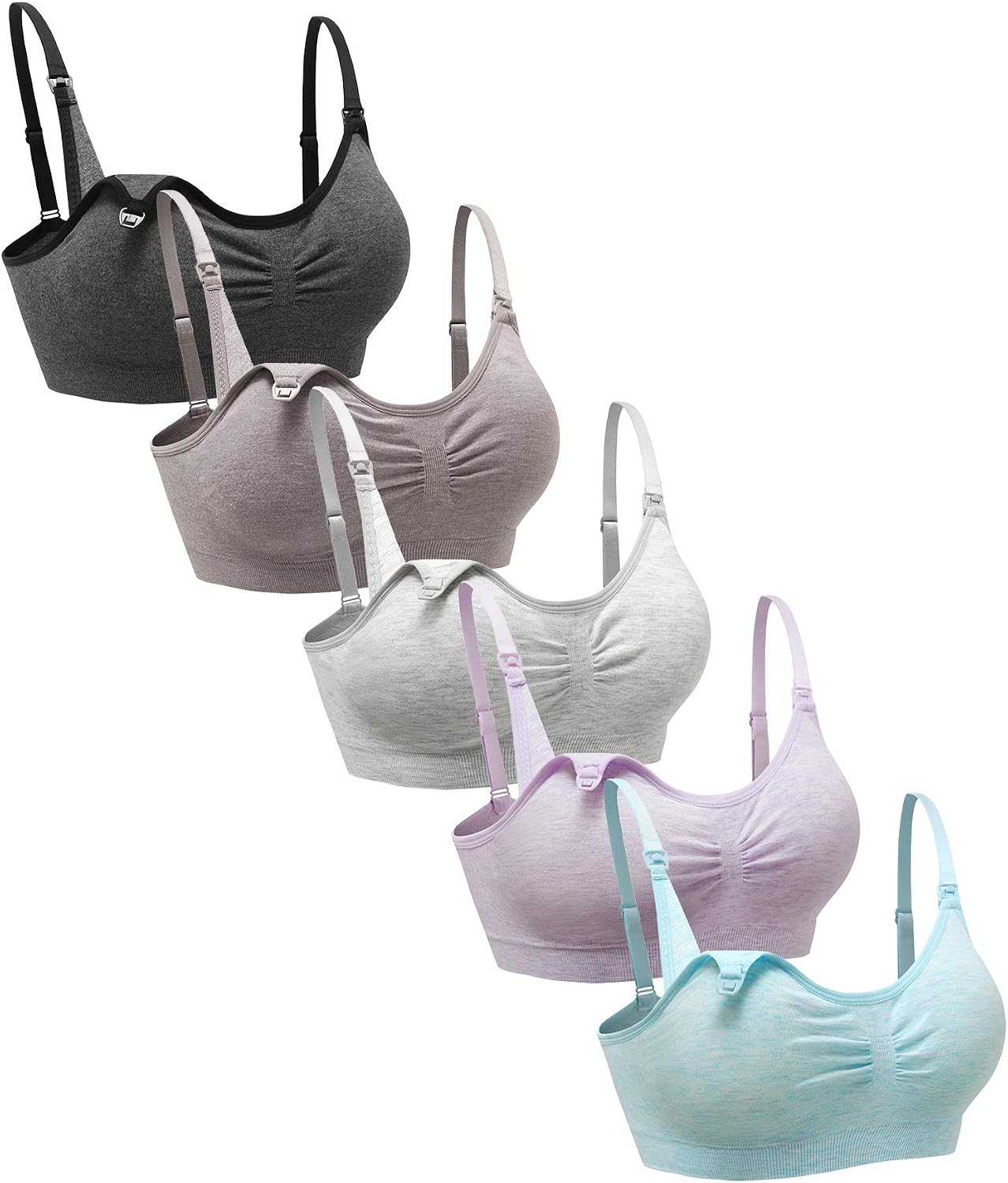 Suekaphin 5PACK Nursing Bra