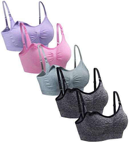 Suekaphin 5PACK Nursing Bra