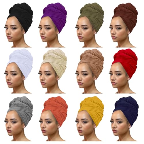 Kachanaa 12 Pieces Stretch Head Scarfs