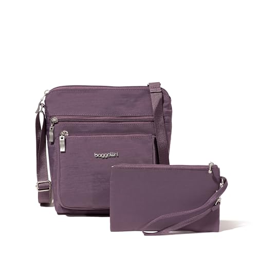 Baggallini Pocket Crossbody Bags for Women 8x8 Small Lightweight Durable Water-Resistant Travel Purse W/RFID