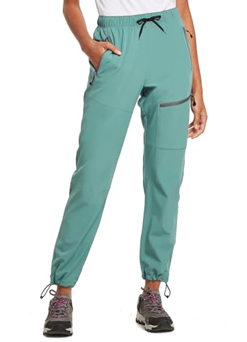 baleaf Women's Hiking Pants Quick Dry Lightweight Water Resistant Elastic Waist Cargo Pants for All Seasons