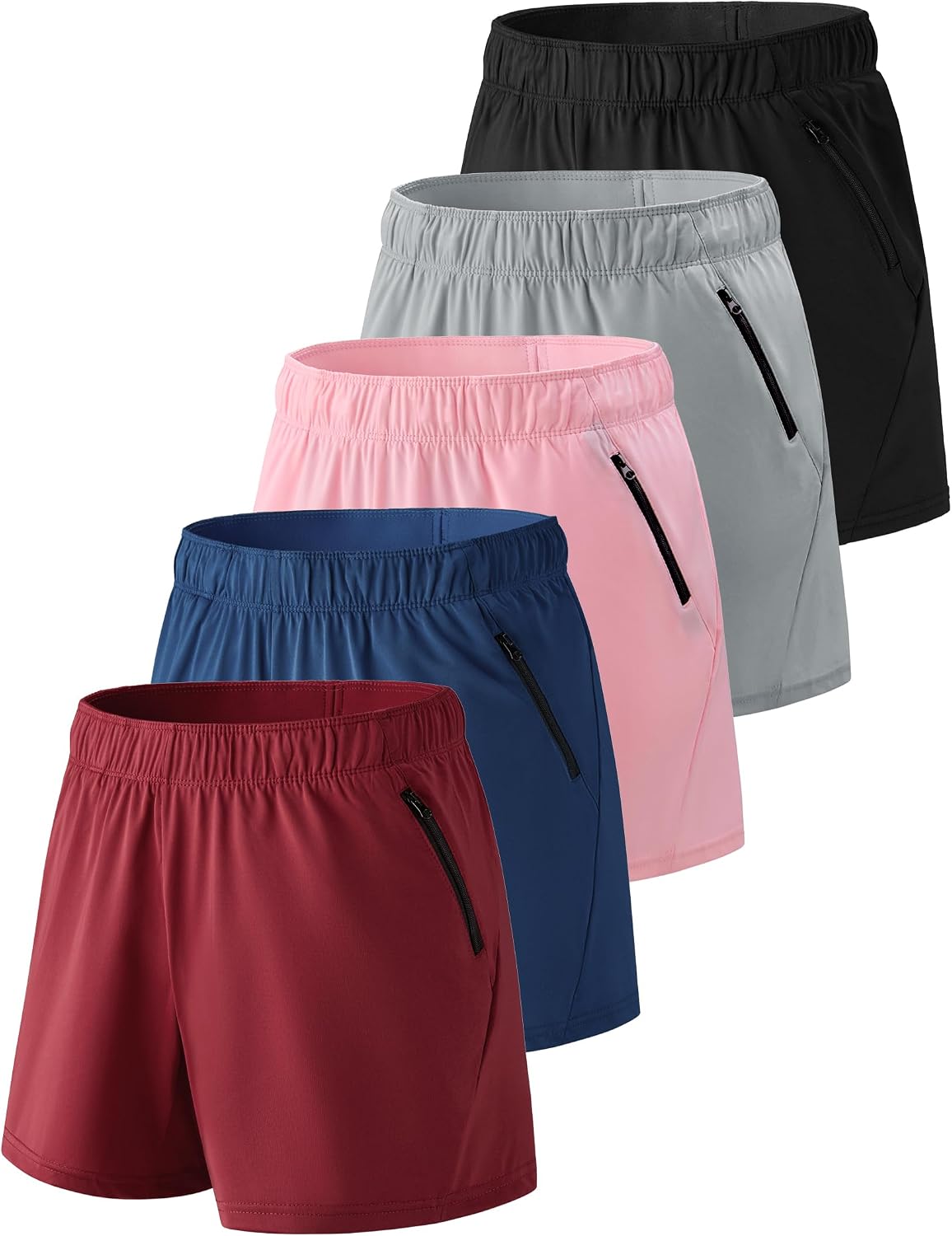 Liberty Imports 5-Pack Workout Shorts