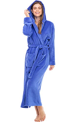 Alexander Del Rossa Thick Plush Robe (True Blue)
