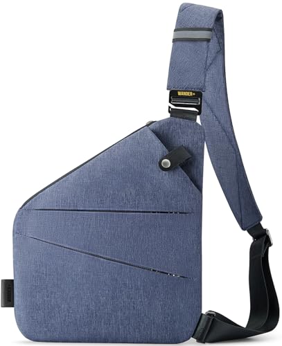 WANDER PLUS Anti Theft Crossbody Bag, Shoulder Bag Anti-theft Design for Travel, Sport, Work