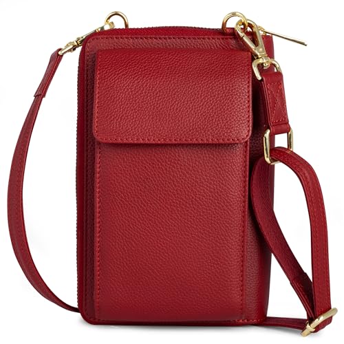 BULL GUARD Crossbody Leather Wallet Phone Purse