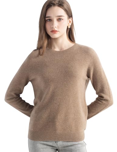 Women's 100% Merino Wool 2025 Fall Winter First-Line Ready to Wear Long Sleeve Seamless Knit Crewneck Sweater