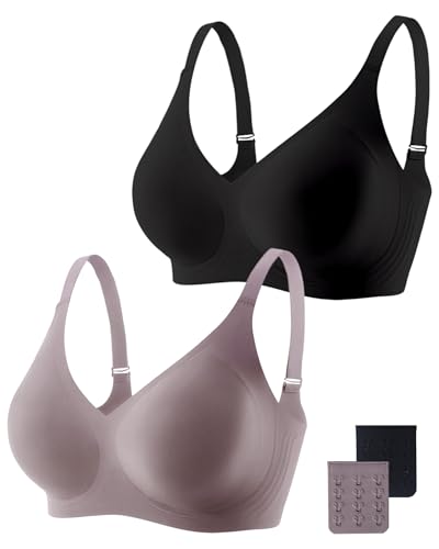Gailife Smooth Wireless Bras for Women No Underwire Comfort Seamless Supportive Bra Raceback Push Up Bralettes Full Coverage