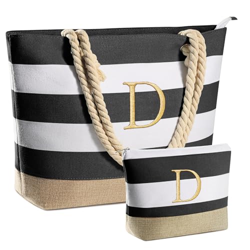 YOOLIFE Beach Bags for Women - Travel Canvas Beach Tote, Pool Waterproof Bag, Travel Essentials, Gifts for Women Birthday