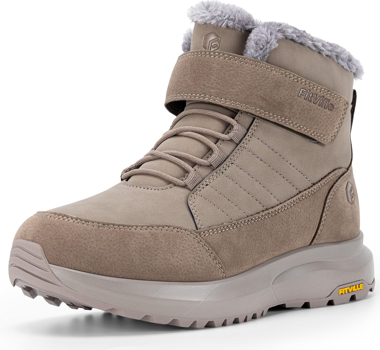 FitVille Wide Width Mens Winter Boots