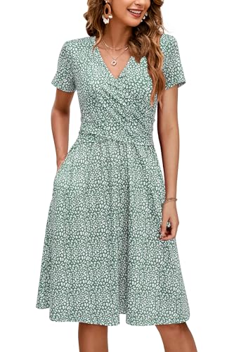 OUGES V‑Neck Midi (pocket style)
