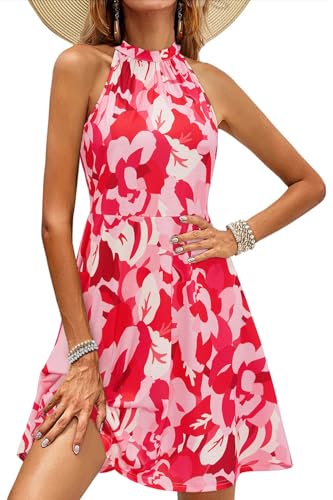 OUGES Halter Floral Sundress (Alternate)