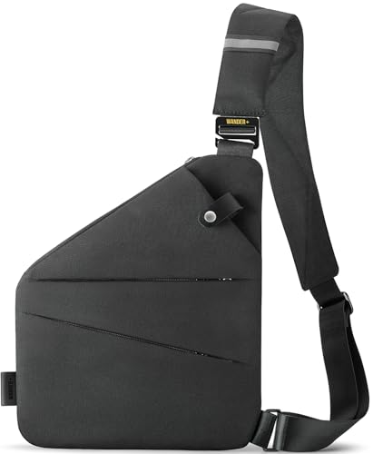 WANDER PLUS Anti Theft Crossbody Bag, Shoulder Bag Anti-theft Design for Travel, Sport, Work
