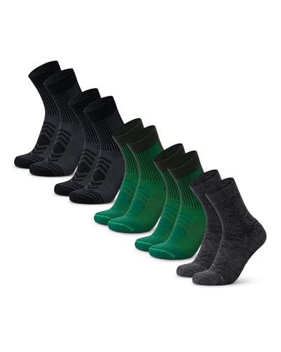 DANISH ENDURANCE Light Hiking Socks, Merino Wool Socks, Anti Blister, Sweat Wicking, Breathable, Men & Women, 3 or 5-Pack