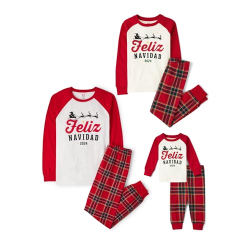 The Childrens Place Family Matching, Christmas and Holiday Pajama Sets, Cotton
