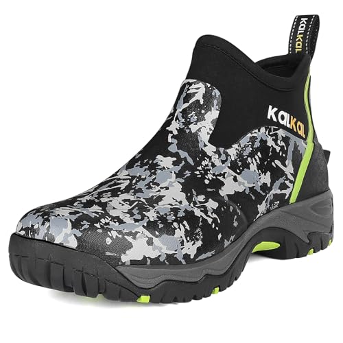 Kalkal Men's Rubber Boots (Traction-Focused)