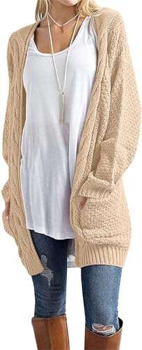 GRECERELLE Chunky Cable Cardigan