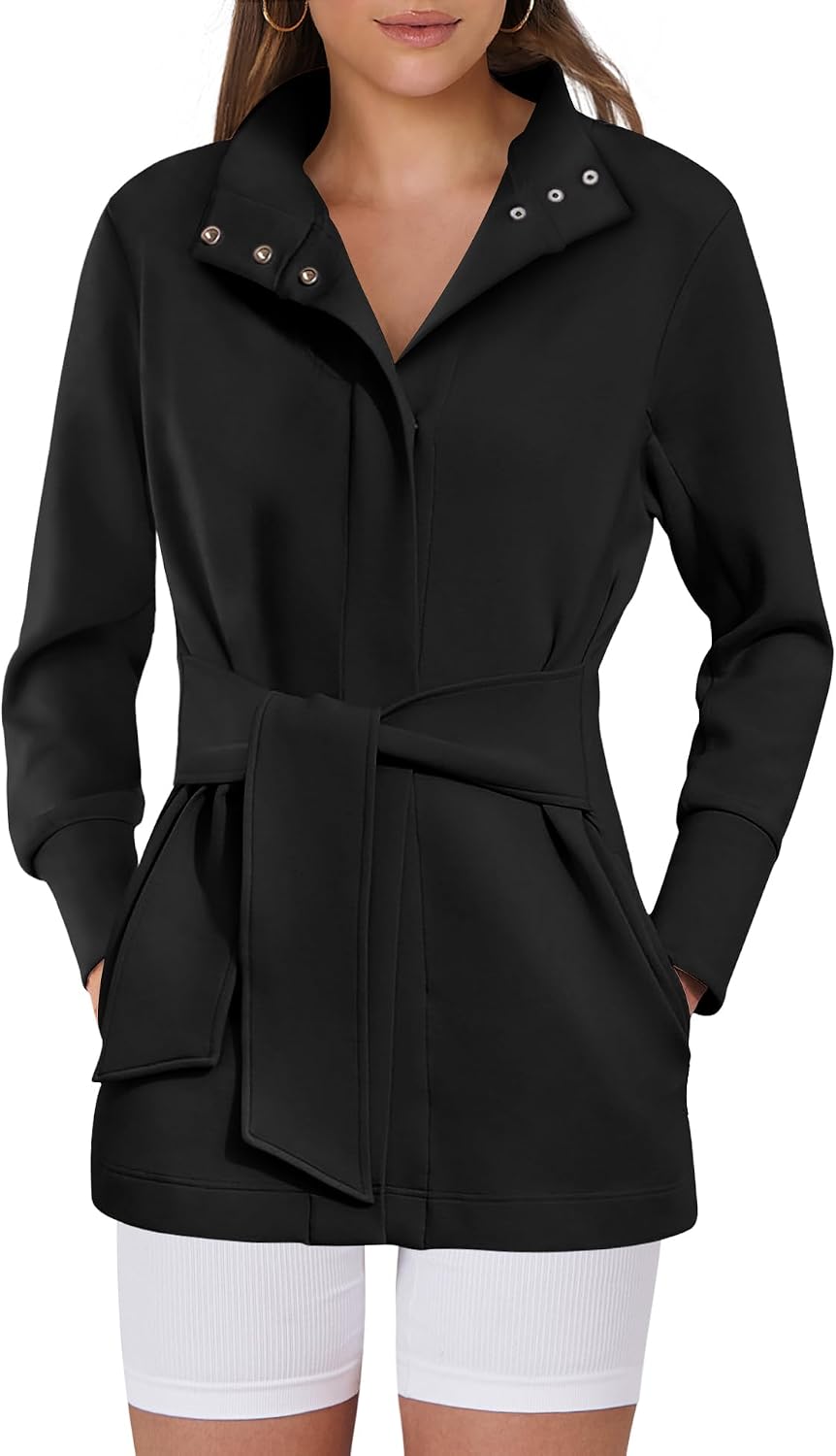 ANRABESS Wrap Trench (Travel-Friendly)
