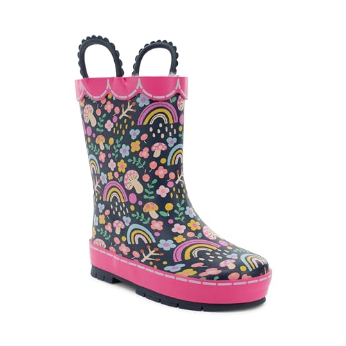 Western Chief Rain Boots with Pull on Handles for Toddlers and Kids - Premium Waterproof Boots for Boys and Girls
