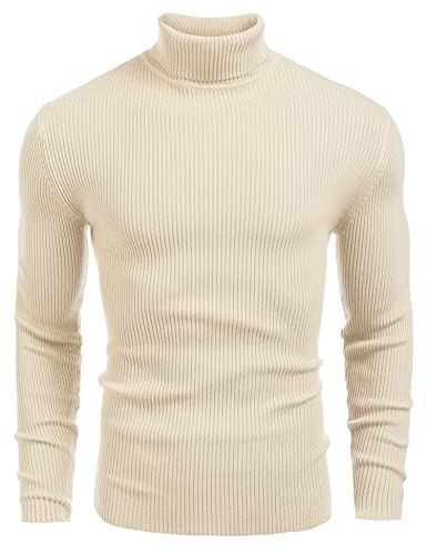 COOFANDY Ribbed Slim Fit Pullover