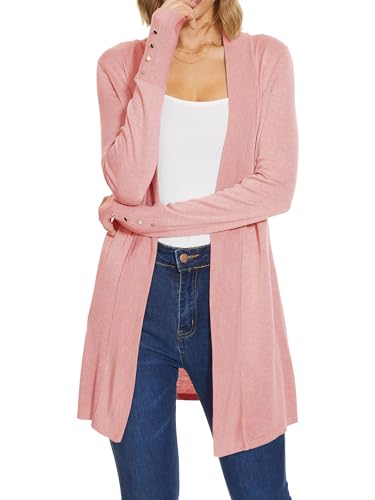 Spicy Sandia Women's Cardigan Sweaters Long Dressy Casual Lightweight Open Front Knit Cardigans for Spring Early Fall