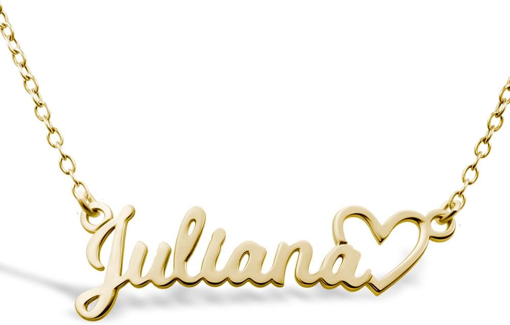 PicturesOnGold Custom Name Necklace