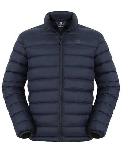 Pioneer Camp Mens Lightweight Packable Puffer Jacket Winter Insulated Puffy Coat Water Repellent Warm Quilted Jackets Travel