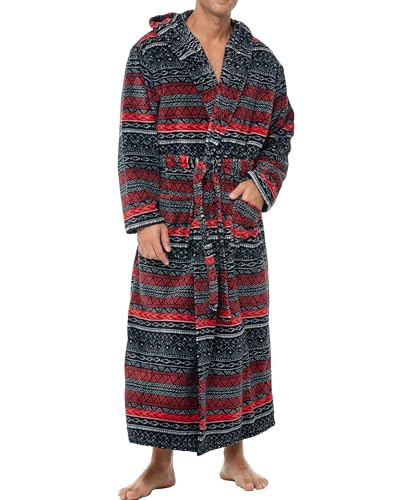 Alexander Del Rossa Mens Robe with Hood