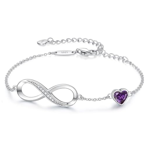 CDE Infinity Heart Birthstone Bracelet (Most Reviewed)