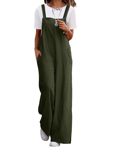YESNO Casual Corduroy Overalls