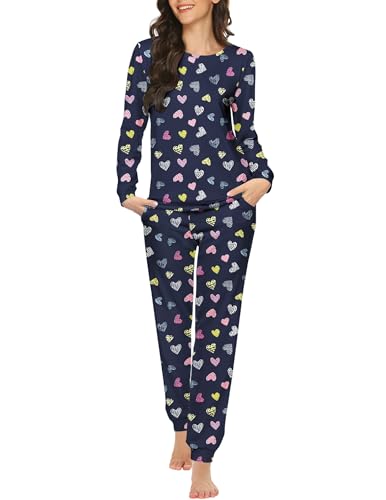 Ekouaer Womens Jogger Pajama Set