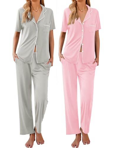 Ekouaer 2-Pack Short Sleeve