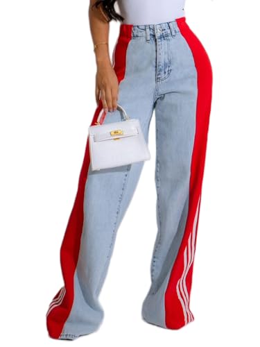 Angsuttc Patchwork Straight Jean