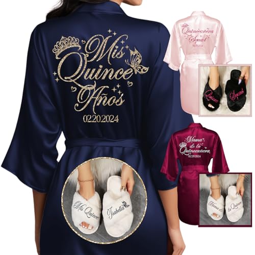 BluChi Quince Robe & Slippers Set
