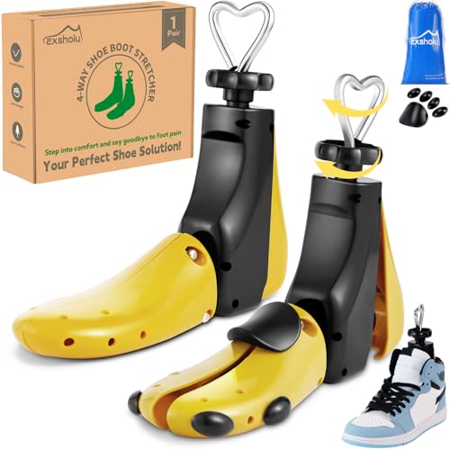 Shoe Stretcher Men, Women Leather Boot Stretcher for Wide Feets, Shoe Tree Adjustable Boot Widener Stretcher