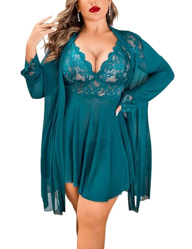Avidlove Plus Size Lace Chemise